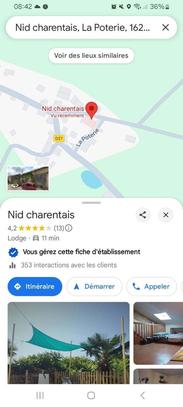 Les Chambres Du Nid Charentais La Poterie  エクステリア 写真